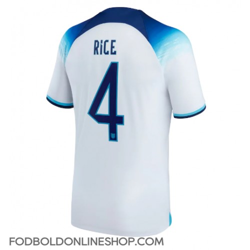 England Declan Rice #4 Hjemmebanetrøje VM 2022 Kortærmet
